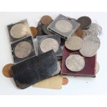 GB & World Coins, small accumulation in a box, 18th to 20thC including silver, mixed grade.