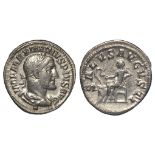 Roman Imperial, Maximinus Thrax (235-8 AD) AR Denarius, Rome mint, Salus seated l. type RIC 14, 3.