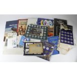 Various medals / tokens in special display folders, and various small amounts of ephemera. (Qty)