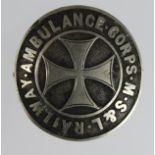 Manchester, Sheffield & Lincolnshire (M.S.&L.) Railway, St. John Ambulance Corps sew-on nickel arm