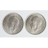 Shillings (2) 1911, Davies 1790 and 1791, EF