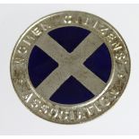 Suffragette related badge - Women Citizens Association (Scotland) made by Fattorini & Sons, Ltd.,