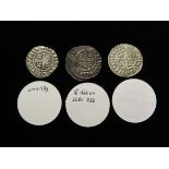 Henry II (1154-1189), Short Cross Pennies (3), class 1b1, London: IEFREI 1.21g nF, OSBER 1.29g