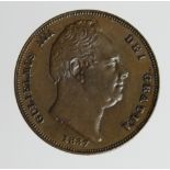 Farthing 1837 EF