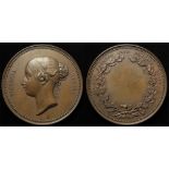 Lifesaving Medal (unnamed) bronze d.48mm: 'VICTORIA REGINA', portrait l. signed B. Wyon. / 'HOC