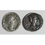 Roman Imperial (2) AR Denarii: Faustina Senior, wife of Antoninus Pius, Rome mint c.140 AD,
