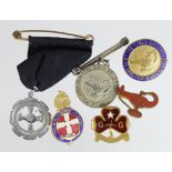 Girl Guides - selection of various badges and a medal. (6)