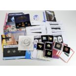 GB & World Coins & Medals, quantity of commemorative sets in a large box, a few Royal Mint