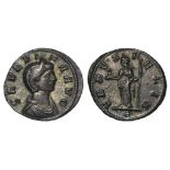 Severina billon Denarius, Rome Mint 274-275 AD. Reverse: VENVS FELIX, Venus stg. l. holding apple(?)