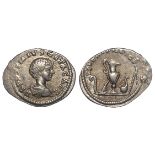 Roman Imperial, Geta Caesar (198-209 AD) AR Denarius, Rome mint, priestly implements type RIC IV