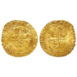 France, Louis XII (1498-1515), AV Écu d'or aux porcs-épics, 27mm, 3.05g, double-struck, ragged