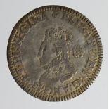 Elizabeth Milled Sixpence 1567 mm. lis, S.2599, light crease, Fine.