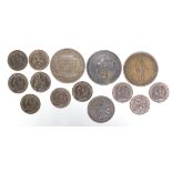 GB & Canada: 10x QV Farthings 1897 (low tide) EF with lustre, along with 4x Canadian 19thC copper