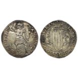 Italian Switzerland, Mesocco AR Grossi da 6 Soldi of Gian Giacomo Trivulzio (1487-1518), 3.63g,