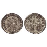 Saloninus Caesar billon Antoninianus, Syrian Mint 258-260 AD. Reverse: SPES PVBLICA, Saloninus in