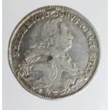 German State, Prussia silver Half Thaler 1752B, ex-mount nVF