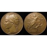 French Exhibition Medal. Bronze d.68mm: Paris Exposition Universelle 1878, large bronze prize