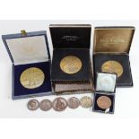 GB & World commemorative and prize medals (10) 19th-20thC, one silver.