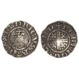 Henry II (1154-1189), Short Cross Penny, class 1a2, London, HENRI, 1.12g, re-cut reverse die with
