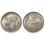 Shilling 1872 die 130, S.3906A, EF