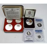 World Silver Proof & BU Commemoratives (8): Pope John Paul II Cook Islands silver proof $1 2005