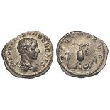 Roman Imperial, Severus Alexander Caesar (221-222 AD) AR Denarius, priestly instruments type RIC