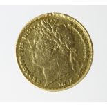 Sovereign 1821 cleaned ex-mount Fair.