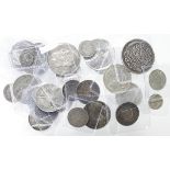 World Silver Coins (30) 19th-20thC minors to crown-size, mixed grade including high grade.