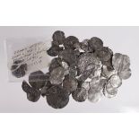 Hammered Silver Coins & Fragments (71) mostly English, a few Scottish, and a few continental;