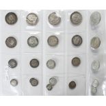 GB Silver Coins (25) late 19th to pre-47 assortment from 3ds to Halfcrowns, mixed grade.