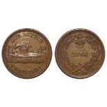 USA Token, Civil War 'Our Little Monitor' Cent 1863, nEF. The USS Monitor was a steam-powered