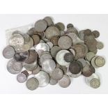 World silver coins (approx 1Kg) mixed grades, Countries etc.