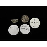 Richard I (1189-1199), Short Cross Penny, and cut Halfpenny (in the name of Henry) (2), classes 4a-