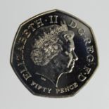 Fifty Pence 2009 "Kew Gardens" Unc (removed from the mint set) trace of toning obverse