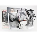 Autographs. A collection of approximately forty autographed pictures and letters, mostly original,