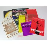 Autograph collection (x28) plus Tickets, Theatre collection, inc Anna Neagle, Harry Secombe, etc.