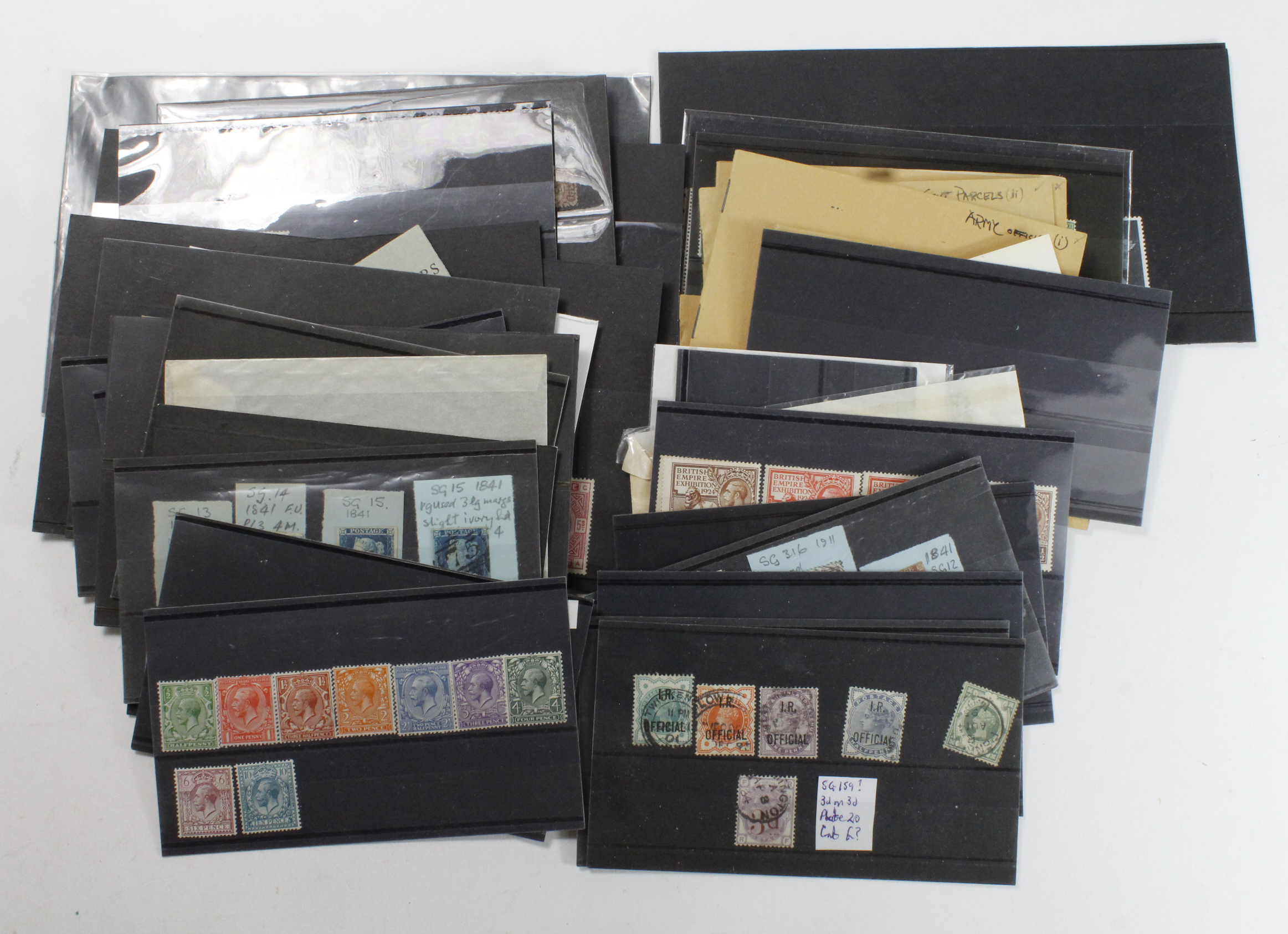 GB - remainder lots on stockcards, QV & KGV various used and some later mint & unmounted mint. A