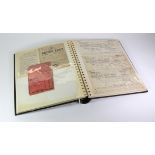 Essex, Southend on Sea, album containing original collection of material relating to W Cleverley