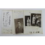 Blackpool Tower Circus 1928 selection of signed items from Artists who appeared inc The Bros