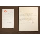 Samuel (Herbert Louis, 1st Viscount, 1870-1963). An original typed letter on Post Office headed