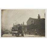 Laisterdyke (Bradford) a superb RP of Tram 240 for Dudley Hill. (1)