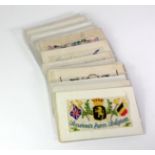 Silks, better designs & regimental etc, original collection (approx 33 cards)