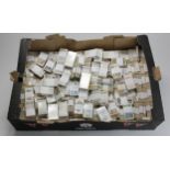 Tray containing approx 350 complete sets, all banded but not checked, cigarette & trade issues, some