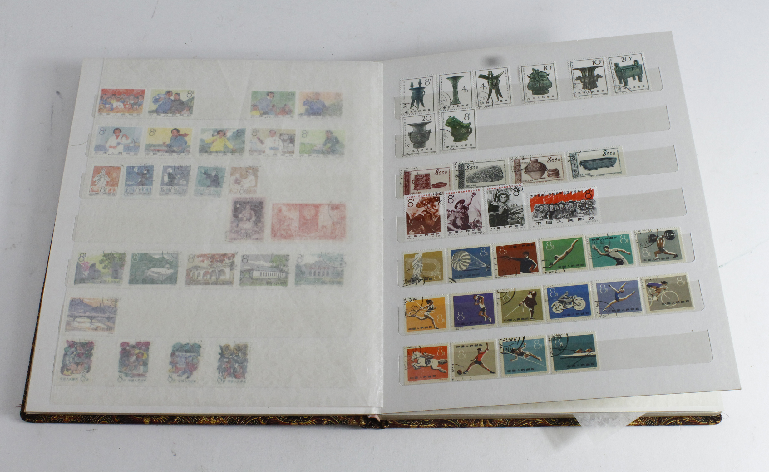 China used and unmounted mint sets, many unmounted mint sets from mid 1970's to early 1980's.