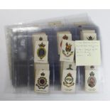 British American Tobacco Co (Silks), Crests & Badges of the British Army set 1915, cat value £385