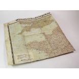 Map - Mittelbachs Kriegskarte von Frankreich (Europe inc France) and annotated in a comtempory