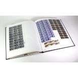 GB - unmounted mint pre decimal Commemoratives and Wildings in blocks of 4, to complete sheets.