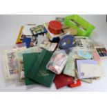 Sports Direct bag for life stuffed full of 'World' stamp material. Stockbooks, packets, tins,