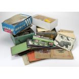 Crate containing large quantity of cards in tins, boxes, etc, sets, part sets & odds, both trade &