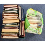 Germany collection in large green crate, plus bag of loose material, 26 albums of mainly used West